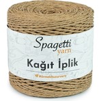 Spagettiyarn Kağıt Ip Bej El Örgü Ipliği