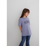 Mavi Mavi Logo Baskılı Mor Tişört 7610385-88095