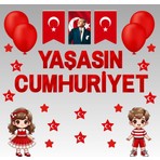 Yaşasın Cumhuriyet Okul Pano Süsü 02