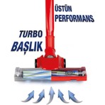 Fantom Turbo Başlık 1200 S Uyumlu Kırmızı Renkli Sert Zemin İçin Pratik Plastik Aksesuar