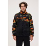 Vernon Siyah Erkek Full-Zip Polar Sweatshirt