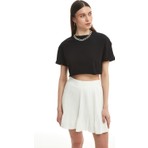 Quzu Crop Tişört Siyah