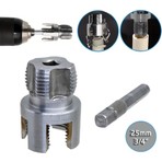 Titi 6424 PVC PPRC Boru İç ve Dış Diş Açma Aparatı 3/4" (25 mm) Çin Menşeli Dayanıklı Malzeme