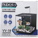 Haqos Nubios Nano Easy Akvaryum 4.5 Lt Siyah Modern Tasarım ve Kolay Kurulum ile Şık Hacim