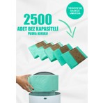 Korbell 16LT Çöp Kutuları ile Uyumlu 2500 Bebek Bezi Kapasiteli Muadil Bebek Pudrası Kokulu 5 Paket Yerli Çöp Poşeti (Umka)