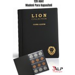 3Alp Koleksiyon Lion 120 Gözlü Mini Madeni Para Albümü  Siyah
