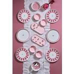 Kitchen Life Lovely Birds Kahvaltı Takımı 14 Parça 6 Kişilik Pembe Beyaz Seramik Set
