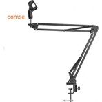 Comse NB35 Mikrofon Standı Metal Siyah 35X35 cm Kullanımı Kolay ve Taşınabilir