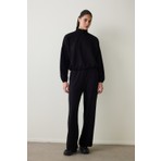 Penti Siyah Silky Feel Dik Yaka Crop Sweatshirt
