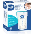 Wee Baby Anne Sütü Saklama Poşeti 20 Adet BPA İçermeyen Dondurucuya Uygun 200 ml