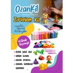 OzanKil Zıplayan Kil Hava ile Kuruyan Modelleme Kili 12 Li