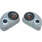 Polyesterli Boş Pandizot 20 cm Hoparlör 10 cm Tweeter Yuvalı Gri Mdf (2 Adet Sağ ve Sol )