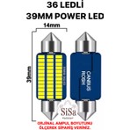 Sisa 39MM Sofit LED C5W Canbus Beyaz Tavan Plaka Ampul 1 Takım 10 W Güçlü Aydınlatma