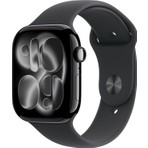 Apple Watch Series 11 Gps, 42 mm Simsiyah Alüminyum kasa ve Siyah Spor kordon - m/l