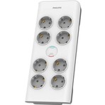 PHILIPS 8-li SPN7080WA/62 900 Joules Akım Koruma Prizi Beyaz