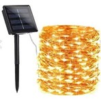 Bood 100 LED 10 metre Solar Enerjili Peri LED Işık 1,5 W Su Geçirmez Malzeme ile Dış Mekan Kullanımı İçin