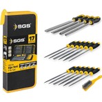 SGS 1355 17 Parça Eğe Seti Çantalı Endüstriyel Kullanım İçin Dayanıklı Malzeme ile Tasarlandı