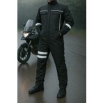 DRC Outdoor Motorcu Tulumu – Kışlık Su ve Rüzgar Geçirmez, Ekstra Elyaf Takviyeli, Reflektörlü