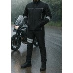 DRC Outdoor Motorcu Kışlık Mont & Pantolon Takımı – Su ve Rüzgar Geçirmez, Elyaflı, Reflektörlü
