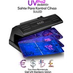 Sahte-Para Kontrol Cihazı Uv Mor Işık Profesyonel Sahte-Para Dedektörü 220V Fişli