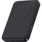 Baseus Enerfill FM11 Ultra-Mini Magnetic Super Hızlı Power Bank Type-C Çıkışlı 10000MAH 22.5W Siyah (Içinde Type-C Den Type C Ye Şarj Kablosu Mevcut)