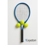 Yetişkin Kort Tenis Raketi Seti Başlangıç Seviye Tenis Raketi Seti Taşıma Çantası Kırmızı-Mavi