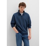 Mavi Yarı Fermuarlı Lacivert Basic Sweatshirt 0S10278-70490
