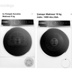 Bosch WGB254A1TR Çamaşır Makinesi ve WQB245A0TR Kurutma Makinesi 2025 Model I-DOS Özellikli