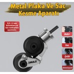 Dmax Profesyonel Metal Plaka ve Sac Kesme Aparatı Alüminyum Çelik Bakır Malzeme ile Uyumlu