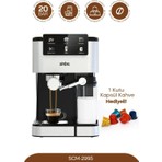 Sinbo SCM 2995 Kapsül Kahve Aparatlı Inox Espresso Makinesi 1350 W Caffè Latte İçecek Türü