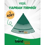 Trend Bahçe 1 Adet Yeşil Plastik Yaprak Tırmığı Hafif ve Pratik Bahçe Bakım Ekipmanı