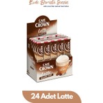 Cafe Crown Latte Kahve 408 gr 24'lü Yerli Üretim Lezzetli Kafeinli İçecek