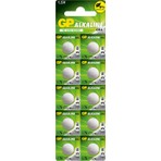 GP GPA76-2C10 LR44 AG13 Alkalin Düğme Pil 10'lu Paket 