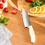 Dr. Inox Santoku Bıçağı 30 cm Krem