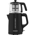 Grundig Tm 1520 S Siyah Çay Makinesi 0.8 lt Cam Demlik Kapasitesi ve Plastik Gövde ile