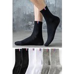 Bgk Unisex 6 Çift Lastik Desenli Uzun Çorap