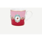 Pip Studio Love Birds Kırmızı Pembe Porselen Kupa 150 Ml