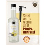 Sweet Heaven Vanilya Kahve Şurubu 700 ml Pompa Hediye Aromalı Lezzetli İçecekler İçin