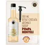 Beyaz Çikolata Kahve Şurubu 700ML Pompa Hediye