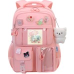 Kawaii Plus Yeni Sezon Üst Kalite Kore Tipi Aksesuarlı Sırt Çantası Okul Çantası