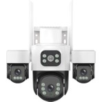 INOX-X113 3 Lensli 3MP Wifi PTZ Kamera 2K Video Çözünürlüğü Beyaz Renkli Gece Görüşü Özelliği