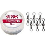 Fish Master Ikili Fırdöndü Inox Siyah Nikel 20 Adet 1.8 cm Uzunluk Dayanıklı Malzeme