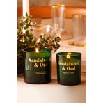 Glam Sandalwood&oud Kokulu 2'li Mum Seti Yeşil 120 gr - 200 gr