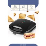 Sinbo SSM2588 1000 W Tost Makinesi Döküm Plaka ile Tek Taraflı Pişirme Siyah Renk