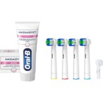 Oral-B Şarjlı Diş Fırçaları Için 4 Adet Muadil Pricesion Clean Yedek Başlık - Oral-B Diş Macunu -1 Adet Kapak