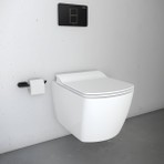 Creavit Elegant Beyaz Kanalsız Asma Klozet EG321, Creavit Elegant Yavaş Kapak