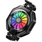Fibaks Telefon Soğutucu Fan Radyatörlü Magsafeli ve Aparatlı 27W Power 3 Farklı Derece Ayarlı Rgb Işıklı Fan