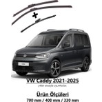 Volkswagen Caddy (2021-2025) Ön ve Arka Silecek Süpürgesi Takımı