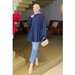 Lopez Balon Kol Tunik Lacivert