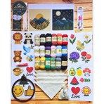 Liva Craft Kolay Punch Seti 50 Parça %100 Polyamid Malzemelerle Desenli Nakış Seti